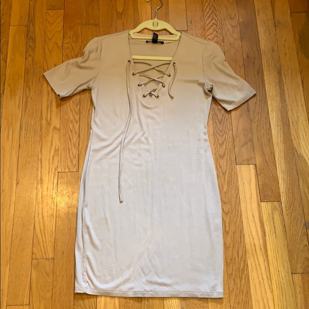 Forever 21 nude T-shirt mini dress